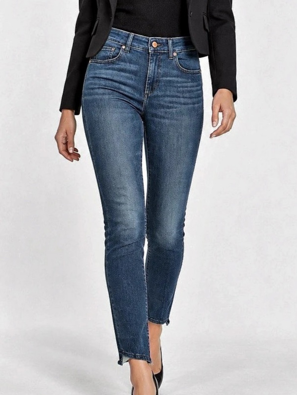 DL1961 Florence Mid-Rise Skinny Ankle Jeans – Blue – Size 27